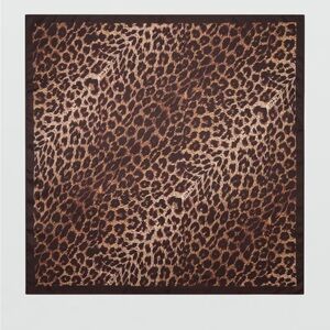 Must Go‼️ NWT Mango Leopard Print Silk Satin Scarf. Read Description Below 👇